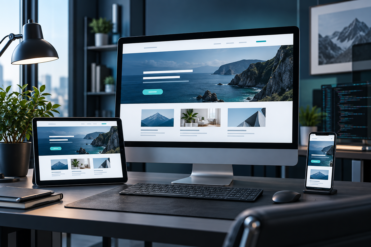 Criação de sites responsivos e landing pages pela Alves Developer