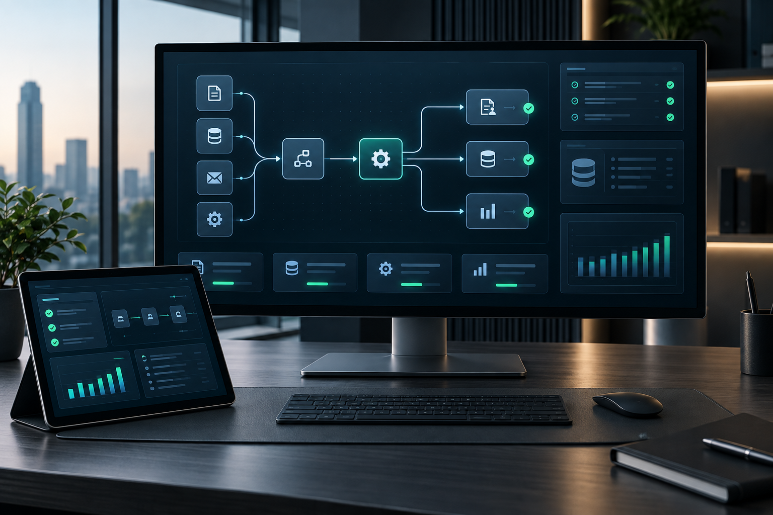 Desenvolvimento de sistemas personalizados e automações de processos